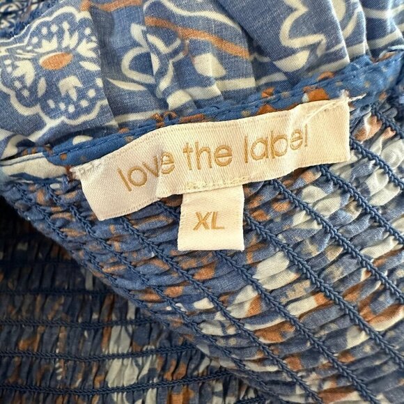 Anthropologie love the label Ruffled V-Neck Blouse XL - Picture 7 of 8